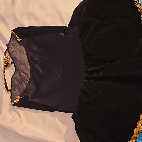 Hand Crafted Upcycled Bailarina Tutu Dress Jumpsuit Halloween Costume Blue Large - Picture 13 of 16